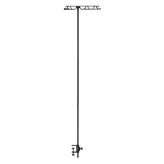 ISE MOUNT 小島嶼山 迷你桌面燈架 橋樑款 1個, 黑色