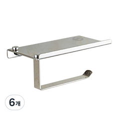 BBOMMA 不鏽鋼層架式衛生紙架, 單一顏色, 6個