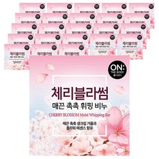 온더바디 플라워 휘핑 비누 체리블라썸, 90g, 24개