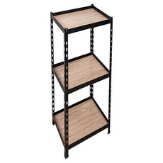 BUYER HOUSE 拜爾家居 免螺絲角鋼架, 3層, 黑色