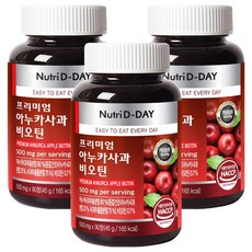 Nutri D-DAY 優質阿努卡蘋果生物素萃取錠, 90顆, 3罐