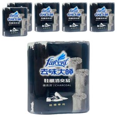 farcent 花仙子 去味大師 鞋櫃消臭易 備長炭 2個, 120g, 6組