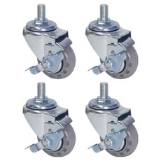 World Clean 靜音灰色螺栓煞車型腳輪, 4個