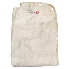 LIFE 來福牌 心肝寶貝 有機棉浴裙 150*80CM 580G 台灣製, 白色, 1件