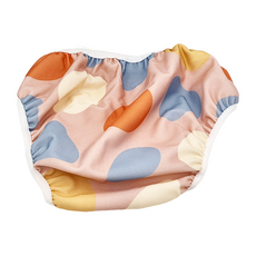 ImseVimse 超彈性防漏游泳尿褲 粉紅幾何, XXL(13~17kg), 1件