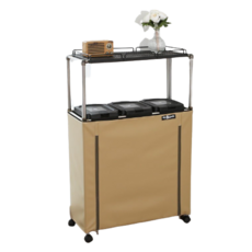 回收箱3層+置物架+塑膠袋 3入, 1套, 米色（封面）