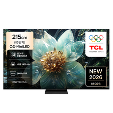 TCL 4K QD Mini LED Google TV, 85Q9B, 방문설치, 벽걸이형, 215cm(85인치) 85Q9B, 방문설치, 벽걸이형, 215cm(85인치)