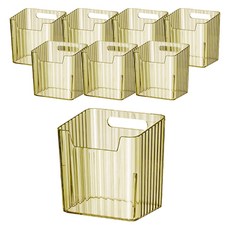 光明未來 多用途收納盒 10 x 8 x 11.5 cm, 8個, 綠色