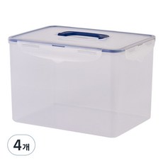 ecosense 조아락 직사각 밀폐용기, 4개, 12L