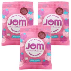Yom 有機覆盆子黑醋栗軟糖果凍, 70g, 3個