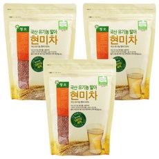 청오건강 유기농 발아 현미차 알곡, 400g, 1개입, 3개