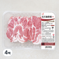 도드람 한돈 1등급 목심 보쌈용 (냉장), 1kg, 4팩