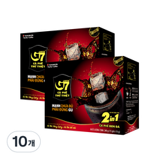 G7 2in1咖啡&糖內用, 16g, 15件, 10個