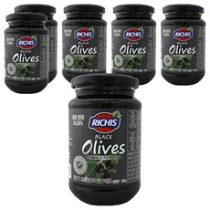 리치스 블랙올리브 병, 365g, 6개