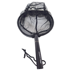 HEARTY RISE 哈帝來斯 溪流撈網 木材 記憶鍍線 尼龍網布 FN-2702, 網框25.5 x 25.5cm + 手把16cm + 收納包14 x 13 x 6cm