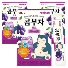 담터 포켓몬 콤부차 포도, 5g, 10개입, 3개