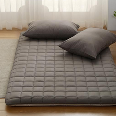 素色純棉絎縫床墊套 + 香草棉芯組