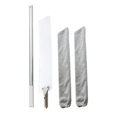 葉子小舖 超細纖維鋁合金除塵撢 顏色隨機 輕巧耐用 可伸縮, 1組