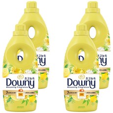Downy 超濃縮清新花香系列衣物柔順劑 Citrus & Verbena 原品, 1L, 4個