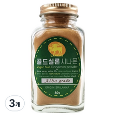 랑카스 골드 실론 시나몬 가루, 80g, 3개