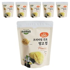 All바른농장 프리미엄 동결건조과일 망고 칩, 20g, 6개