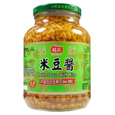 龍宏 米豆醬, 非基因改造黃豆, 無添加防腐劑, 900g, 1罐