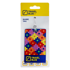 Travel Blue 英國藍旅 行李掛牌 TB101 PVC材質 英國設計, 藍色 + 黃色 + 紅色, 11 x 5.5 cm