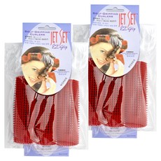 Jet Set 長髮髮捲 35mm 3入, 紅色, 2個