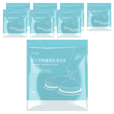 Mugu 圓形濕拖巾 無香 20片, 8個