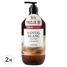 Shower mate 皇家保濕香水Santal Blanc沐浴乳 花香麝香, 2個, 1L