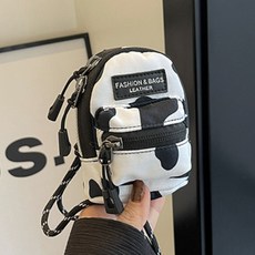 WEPLAB 迷你後背包娃娃鑰匙圈, 乳牛, 1個