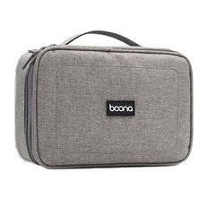 包納 baona 多層收納方型袋 - 23x10x16 cm, BN-B004, 灰色, 1個