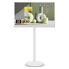 더함 FHD QLED 무선 포터블 돌비 AI 구글 5.0 야외 캠핑 휴대용 스마트TV + 전용 브라켓 + 삼탠바이미 스탠드 세트, 81cm(32인치), NA321QLED Google5.0 PORTABLE 2025C WHITE, PSV11-251L-W, MS11-231L-W, 스탠드형, 고객직접설치