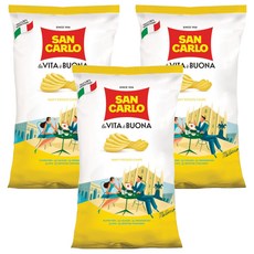 SAN CARLO San Calo波浪洋芋片, 180g, 3個