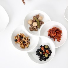 로얄보덴 클로버 네칸 나눔 접시, 화이트, 1개