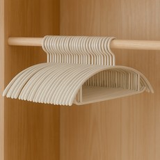 보노하우스 어반 어깨뿔 방지 논슬립 옷걸이, 크림, 90개