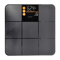 beurer 德國博依 玻璃體重計 GS 235 防滑面板 安全強化玻璃 白色點陣字顯示, 黑夜星空, 1個