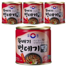 蓬鬆的Ttukbaegi Pupaegi-tang辣味, 280g, 4罐