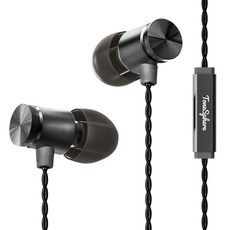 A2優質高音質鈦金屬驅動ENC降噪DAC有線耳機, 暗夜黑, E30T