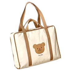 ins 加厚防水被子收納袋 米色小熊300g 大容量堅固耐用, 50 x 40 x 22cm, 1個