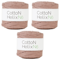 쎄비 코튼 헬릭스 N6 뜨개실 150g, 620 샌드핑크, 3개