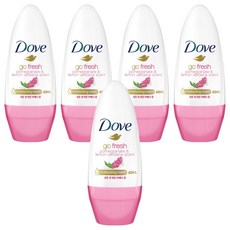 도브 석류 앤 레몬 버베나 향 롤온 데오드란트, 40ml, 5개