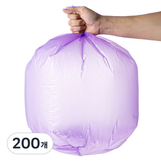 코멧 배접 쓰레기 비닐봉투 퍼플, 200개, 50L