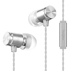 ToneSphere ATWO Premium 高音質鈦金屬驅動單元 ENC 降噪 DAC 有線耳機, 鉑金銀, E30T