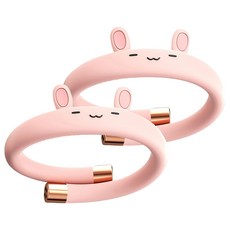 防蚊手環兔子造型粉色兒童款 附精油棒, 30.5g, 2盒
