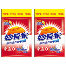 妙管家 強效洗衣粉 抗菌 10kg, 2包