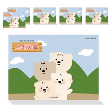 아트모아 뜯어쓰는 스케치북 130g, 345 x 248 mm, 125매, 6개