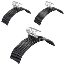 살림의기술 어깨뿔방지 논슬립 베이직 옷걸이, 블랙, 30개