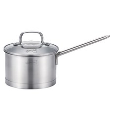 LiViNG ART 電磁爐適用單柄3層不鏽鋼湯鍋, 16cm, 單色