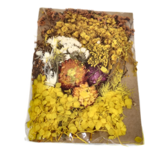 A-ONE 匯旺乾燥花 C09 1個, 秋高氣爽 黃色